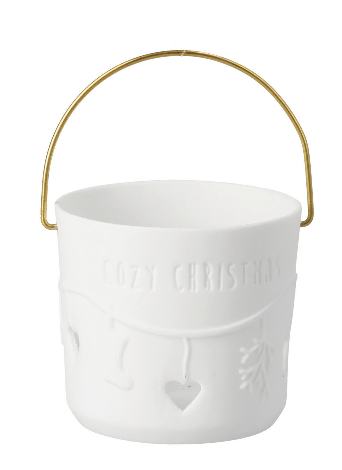 LATERNE - Weiss, Basics, Keramik (6/5,5cm)