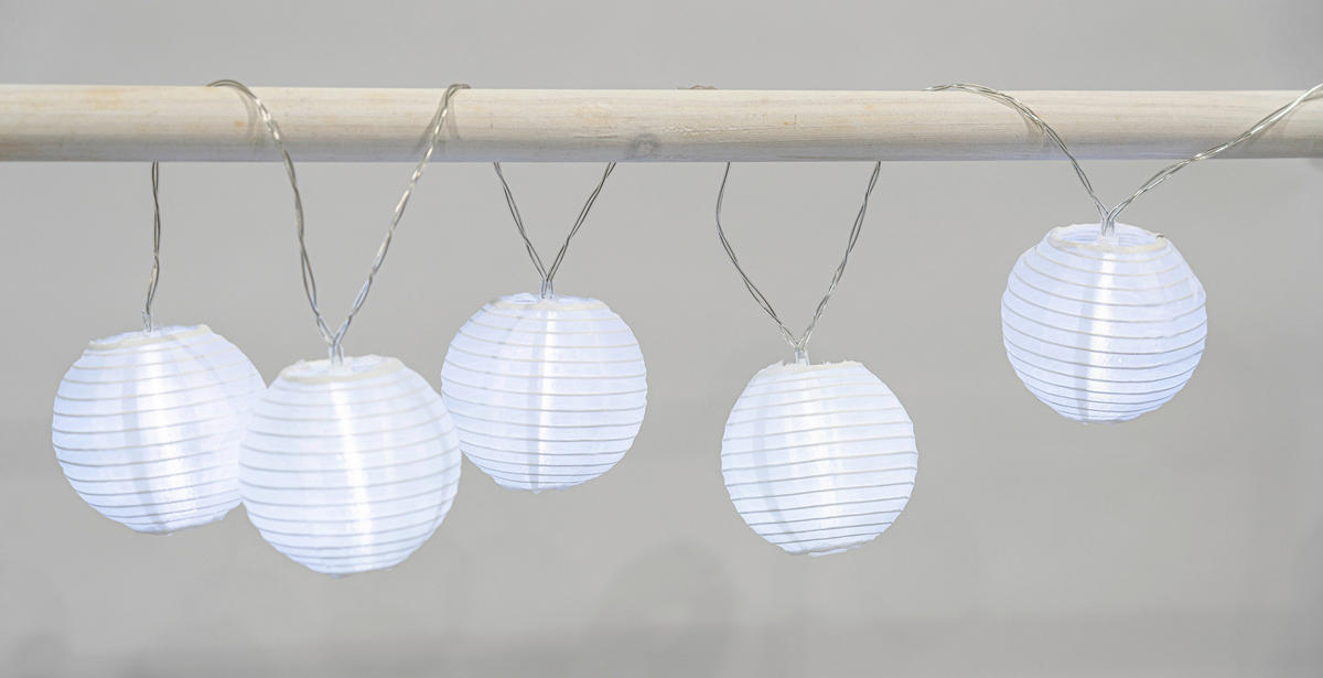 SOLARLEUCHTE Elke 7,5/24 cm   - Schwarz/Weiß, Basics, Kunststoff (7,5/24cm) - Ambia Garden