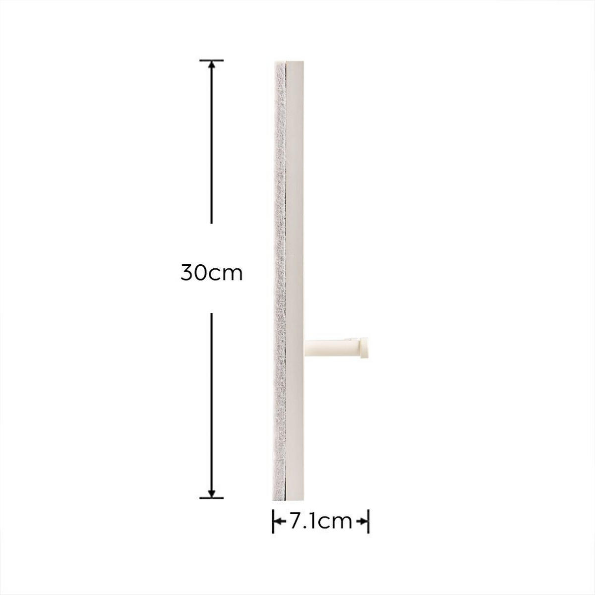 GARDEROBENPANEEL  in 60/30/7 cm  - Sandfarben, MODERN, Holzwerkstoff/Textil (60/30/7cm)