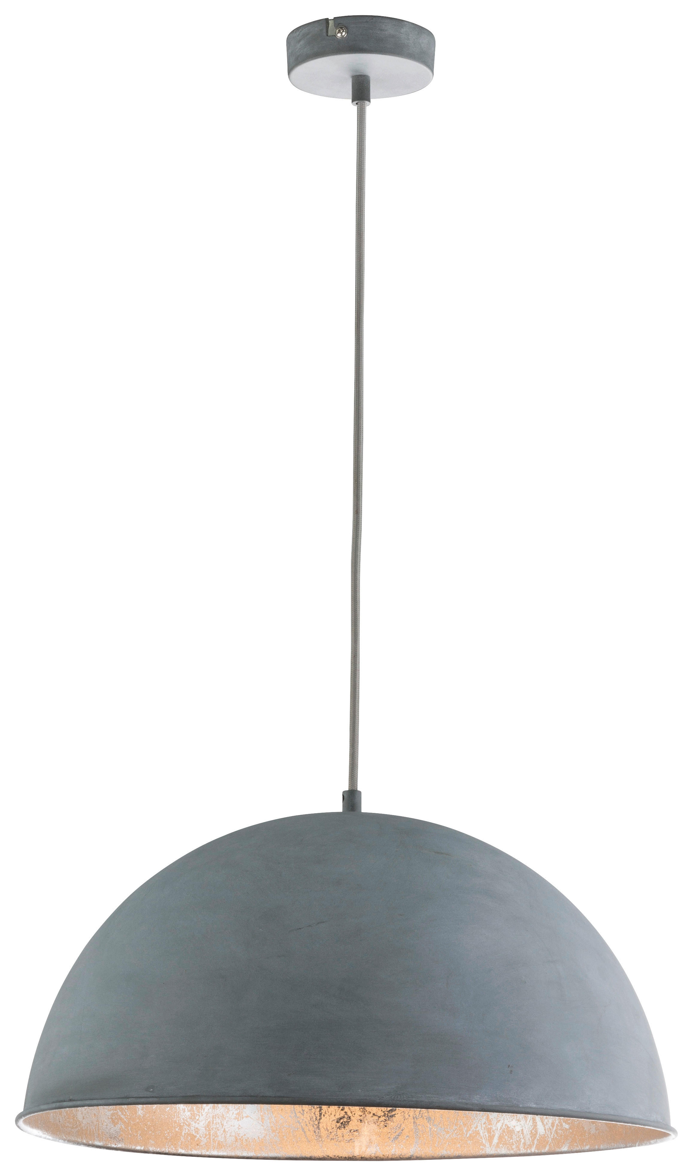 HÄNGELEUCHTE 41/120 cm   - Grau, Design, Metall (41/120cm) - Globo