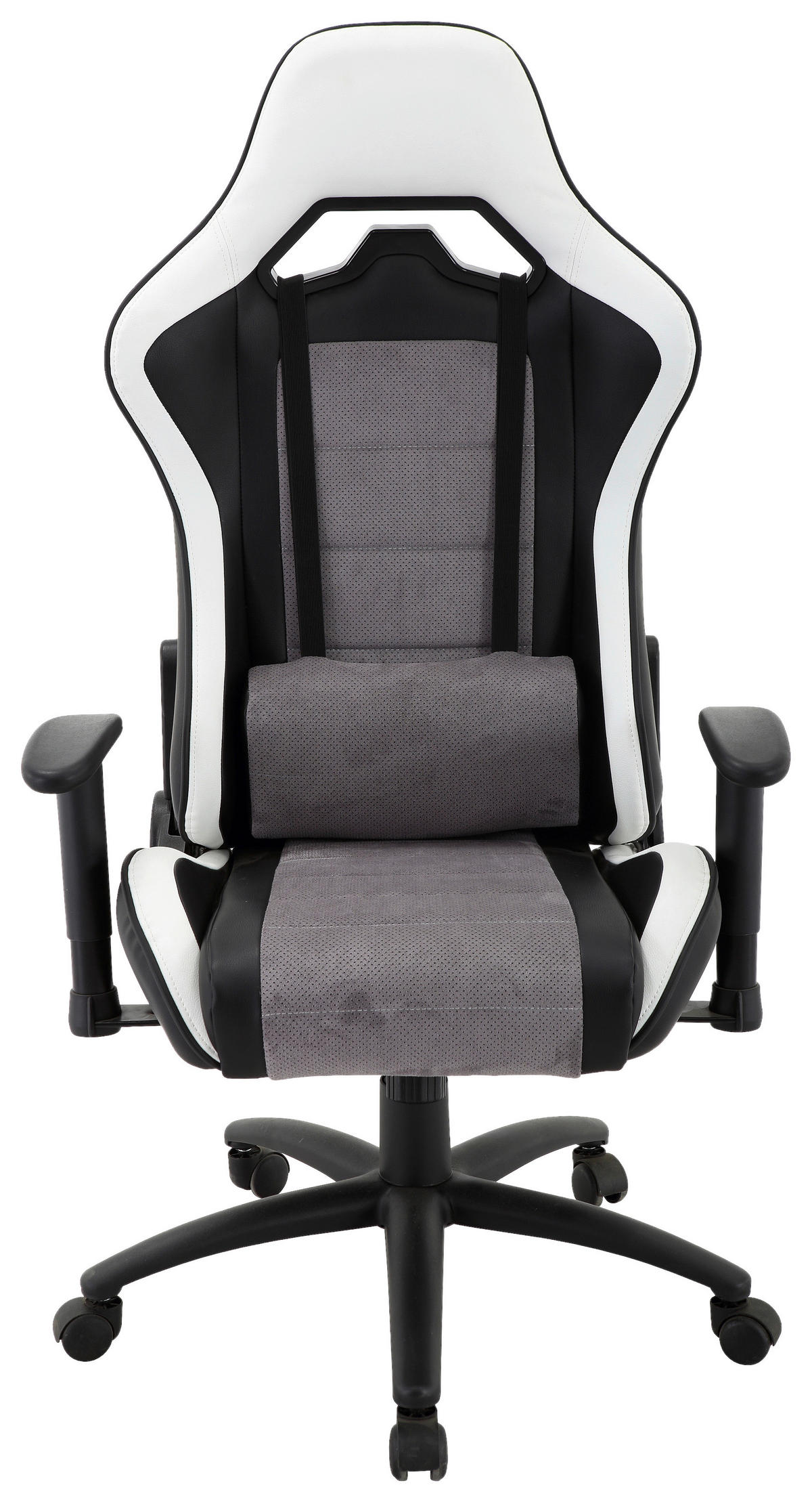 GAMING STOLICA  siva, crna, bijela  metal, plastika, tekstil  - bijela/siva, Design, metal/tekstil (68,5/125-135/62cm) - Xora