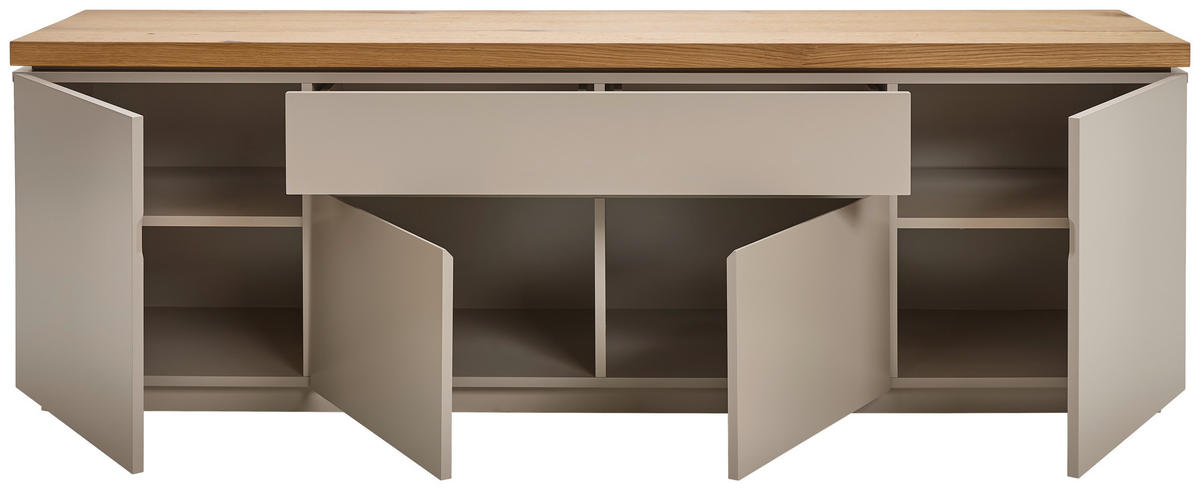 Lowboard Asmara  in 173/56/40 cm  - Eichefarben/Grau, Design, Holzwerkstoff (173/56/40cm) - MID.YOU