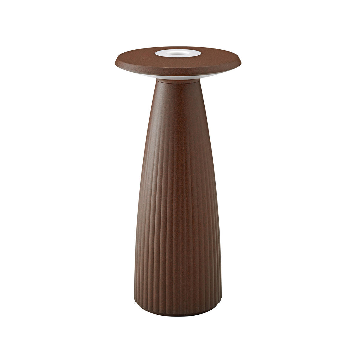 AKKU-TISCHLEUCHTE Nuflair 11,5/11,5/24 cm   - Rostfarben, Design, Metall (11,5/11,5/24cm)