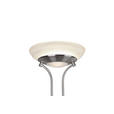 LED-DECKENFLUTER 32,5/180 cm    - Alabasterfarben/Nickelfarben, Basics, Glas/Metall (32,5/180cm) - Novel