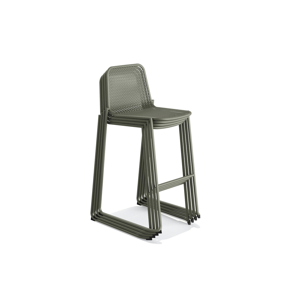 BARHOCKER-SET Grün Stahl  - Grün, LIFESTYLE, Metall (52/105/52cm)