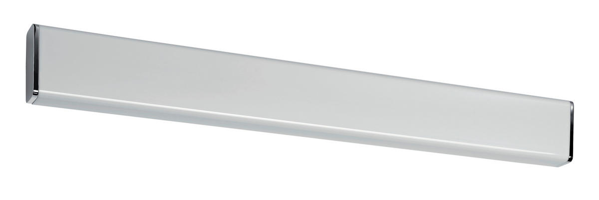 SPIEGELLEUCHTE 60/6,8/6,3 cm   - Chromfarben/Weiß, Basics, Kunststoff/Metall (60/6,8/6,3cm) - Paulmann