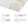 KALTSCHAUMMATRATZE 80/200 cm  - Weiß, Basics, Textil (80/200cm) - Sleeptex