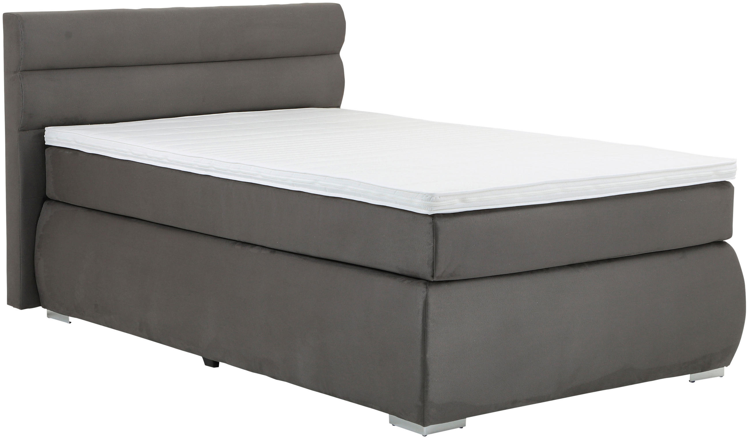 Boxspringbett Mit Topper 120x200 Cm Gala Anthrazit