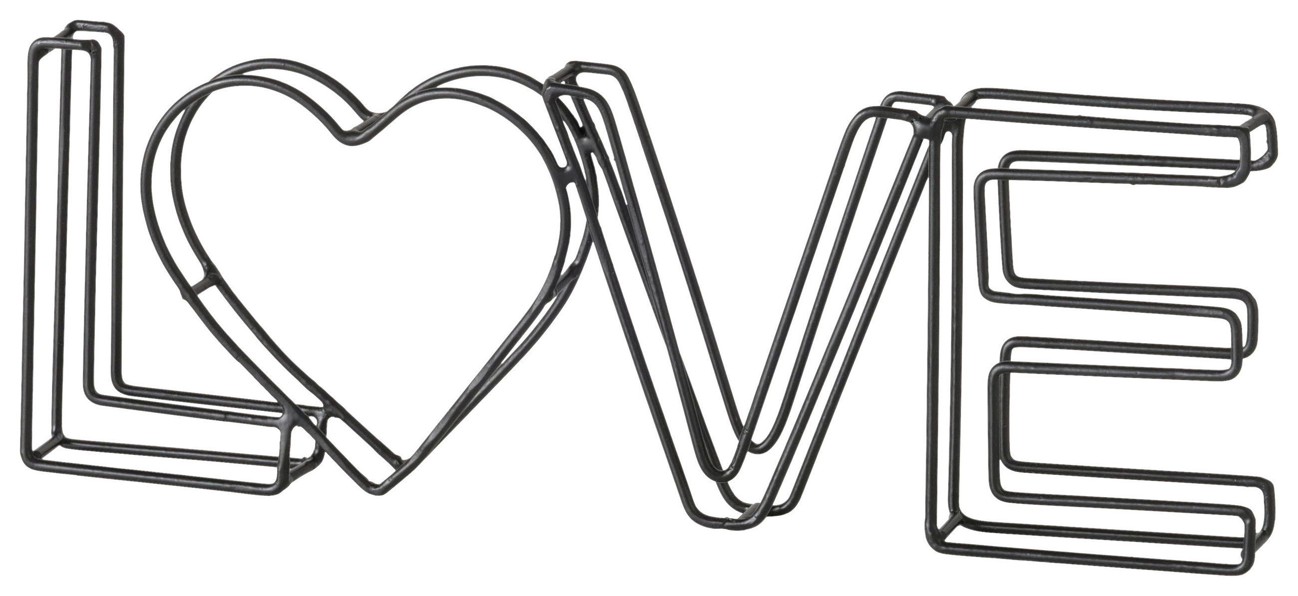 DEKOSCHRIFTZUG - Schwarz, Basics, Metall (30,7/2,3/10,5cm)