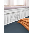 BOXSPRINGBETT 180/200 cm  in Blau, Hellgrau  - Blau/Hellgrau, Design, Textil/Metall (180/200cm) - Johann Jakob