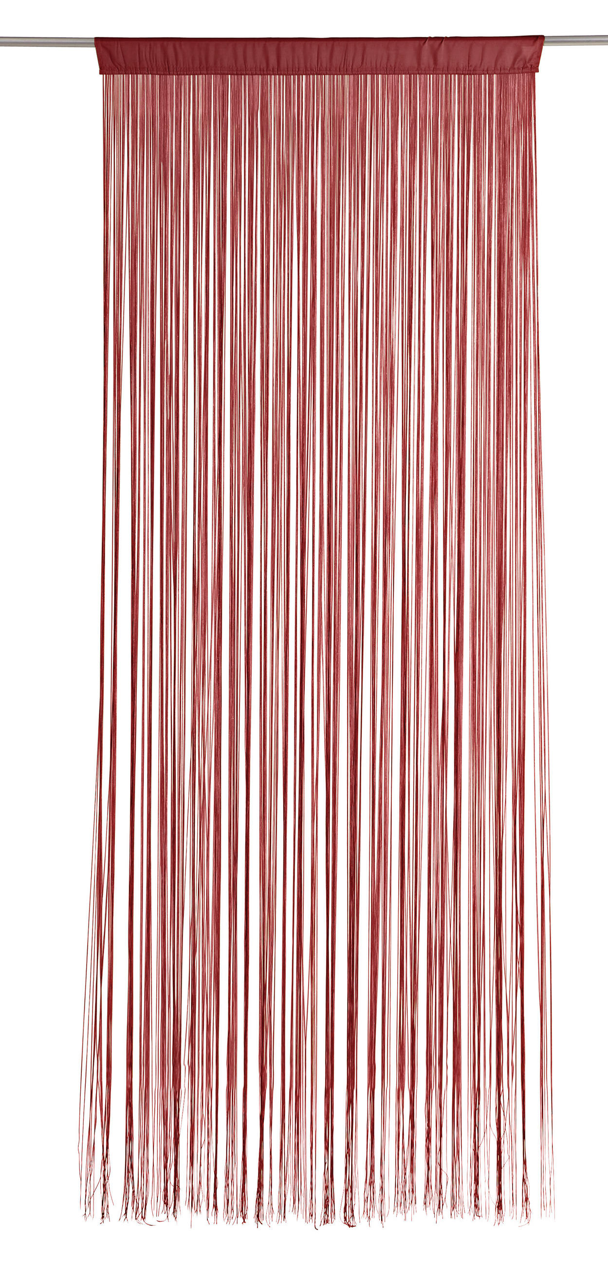 NITASTA ZAVESA UNI, RDEČA  prosojno   90/245 cm  - rdeča, Konvencionalno, tekstil (90/245cm) - Boxxx