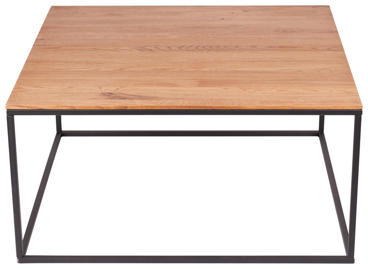KLUB STOČIĆ  prirodna boja  - prirodna boja/crna, Osnovno, drvo/metal (80/40/80cm) - MID.YOU