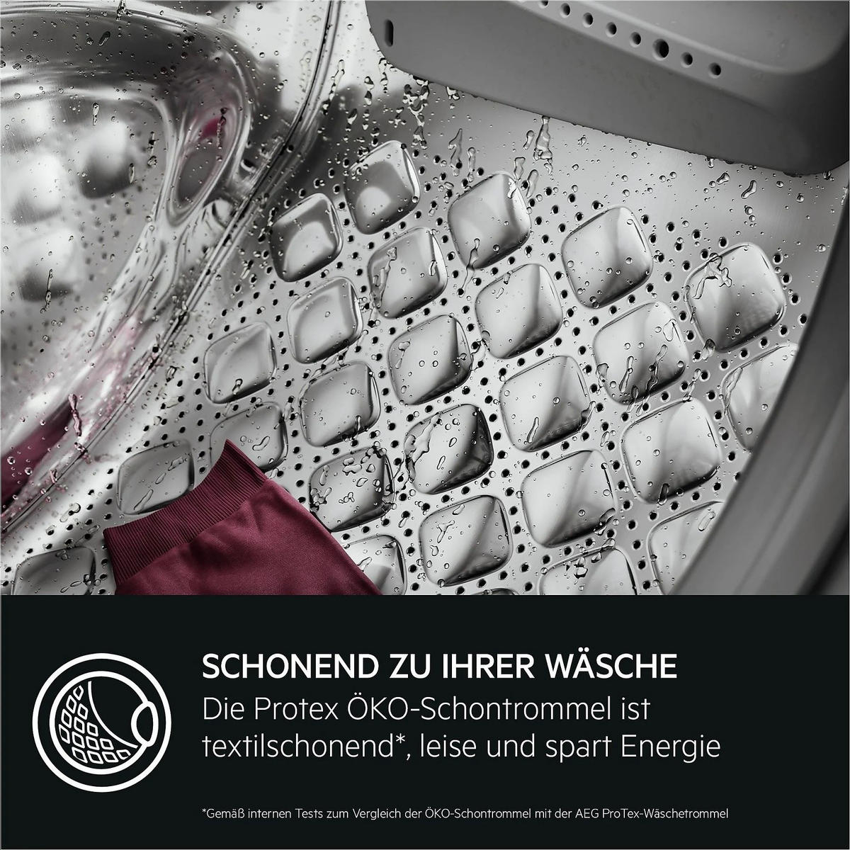 WASCHMASCHINE LR9W80600   - Schwarz/Weiß, Basics, Metall (59,6/84,7/57,7cm) - AEG