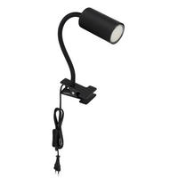 KLEMMLEUCHTE - Schwarz, Basics, Kunststoff/Metall (10/5,5/41,5cm) - Globo