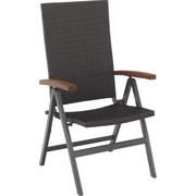 GARTENKLAPPSESSEL - Dunkelbraun/Braun, Design, Holz/Kunststoff (68,1/107,2/59,5cm) - AMBIA GARDEN