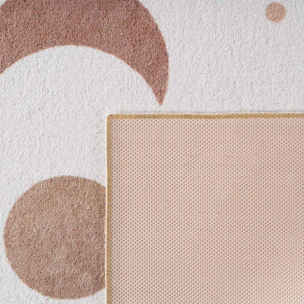 KINDERTEPPICH  Wohnzimmer 160/160 cm COCO Creme rund  - Creme, Trend, Kunststoff/Textil (160/160cm) - Ayyildiz 