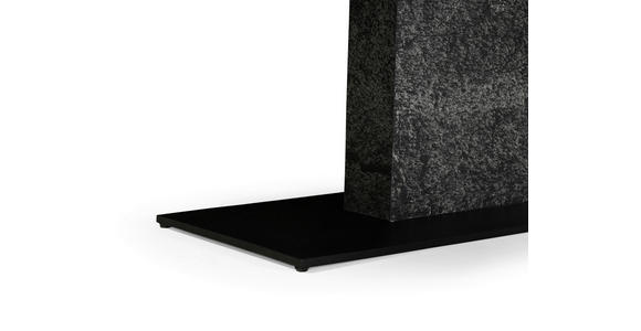 ESSTISCH in Holz, Metall, Stein 200/100/76 cm  - Schieferfarben/Schwarz, Design, Holz/Stein (200/100/76cm) - Landscape