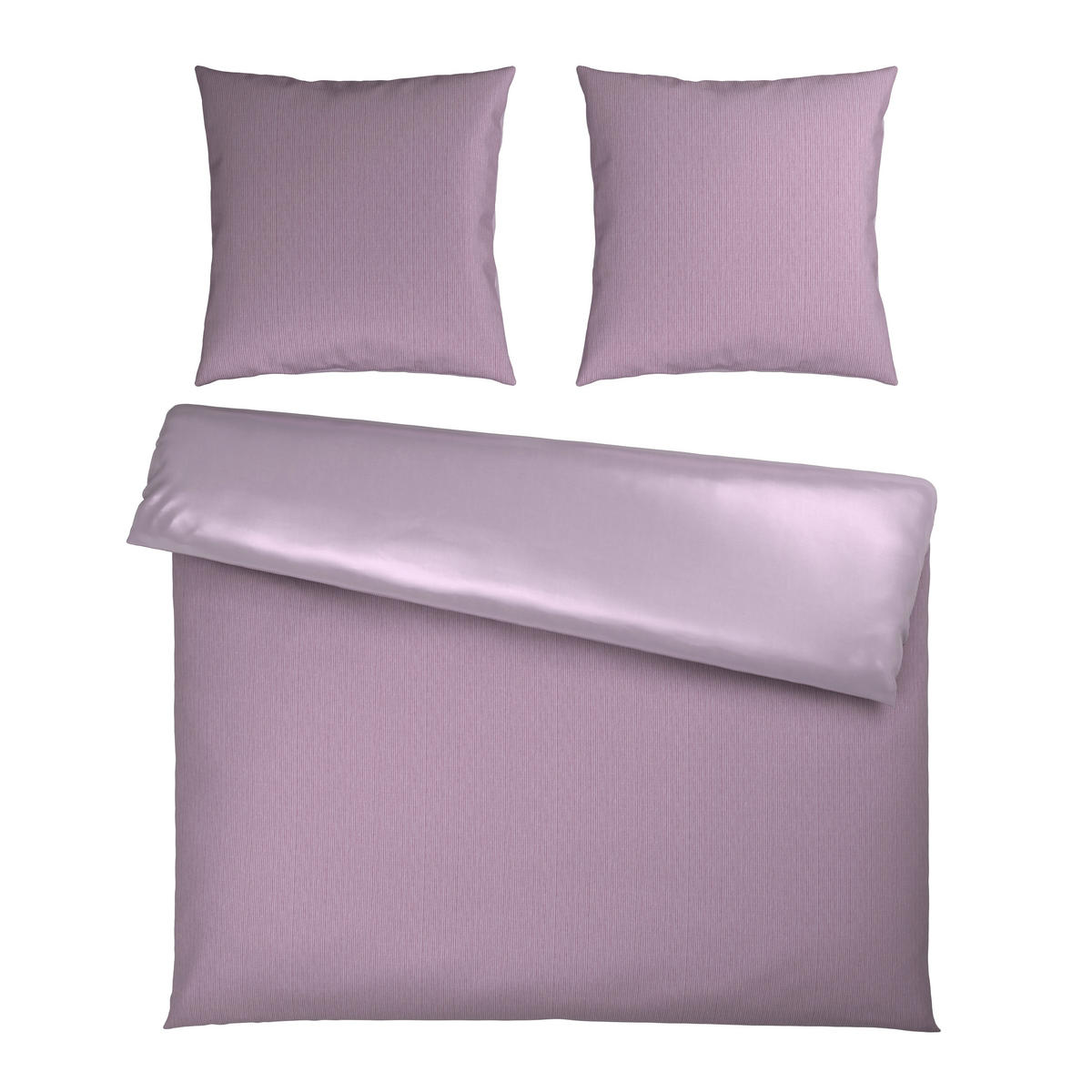 WENDEBETTWÄSCHE Satin 200/200 cm  - Mauve, Textil (200/200cm) - Bio:Vio