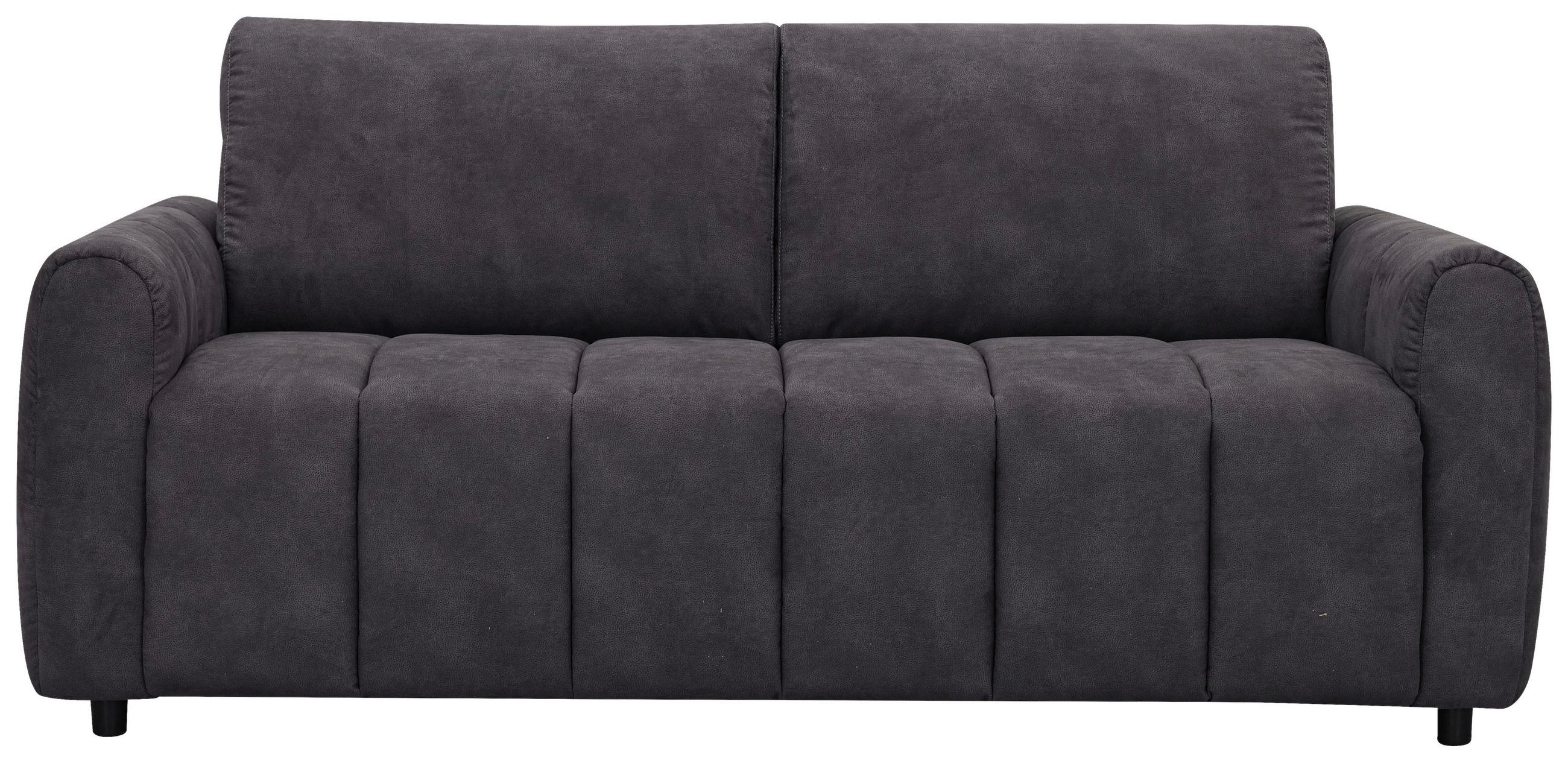 SCHLAFSOFA Leinenoptik Dunkelgrau  - Dunkelgrau/Schwarz, Design, Kunststoff/Textil (198/91/100cm) - Carryhome