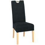 STUHL in Holz, Metall, Textil Schwarz, Buchefarben  - Buchefarben/Schwarz, Natur, Holz/Textil (47/103/60cm) - Cantus