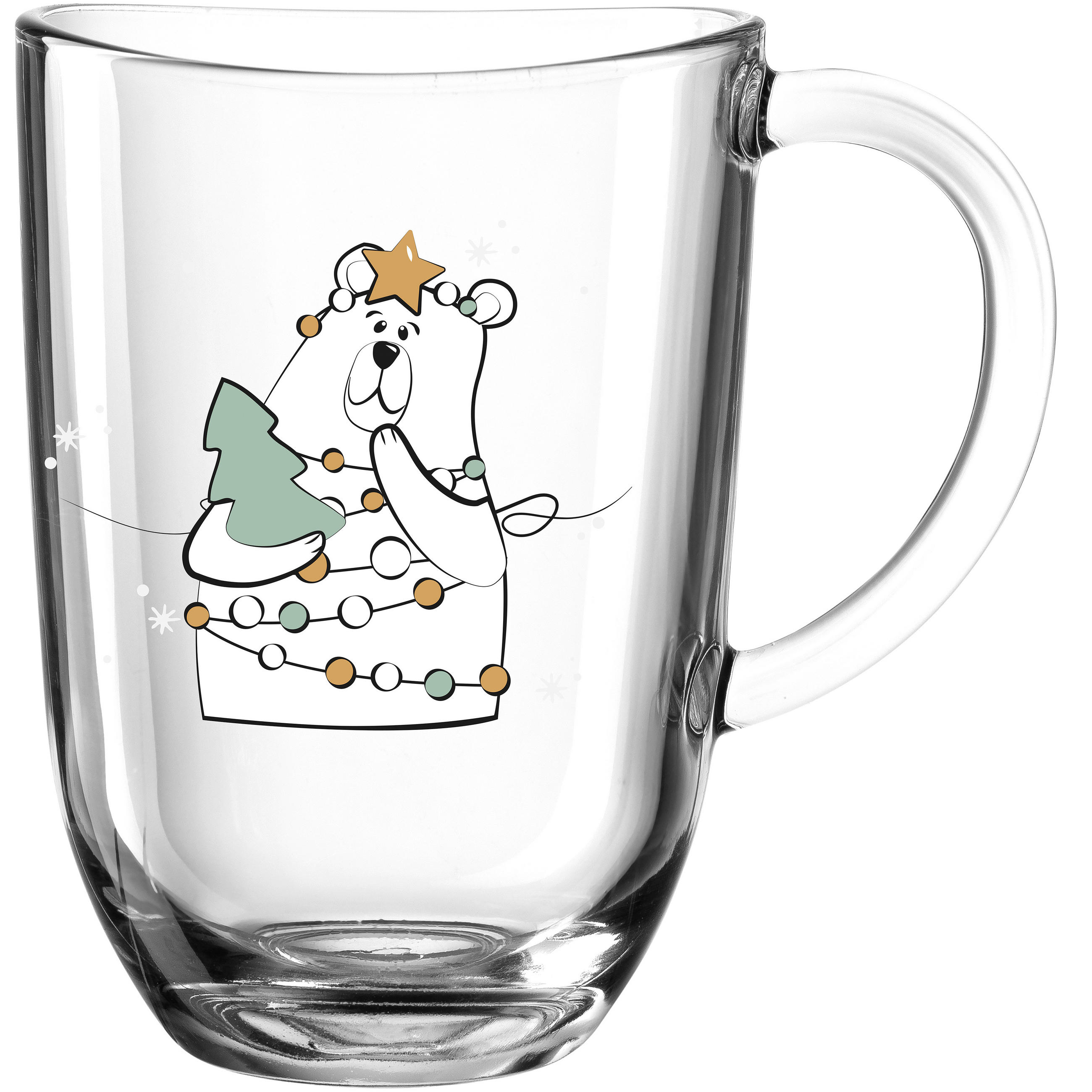TASSE NATALE 380 ml  - Multicolor, Basics, Glas (13,7/17/8,8cm) - Leonardo