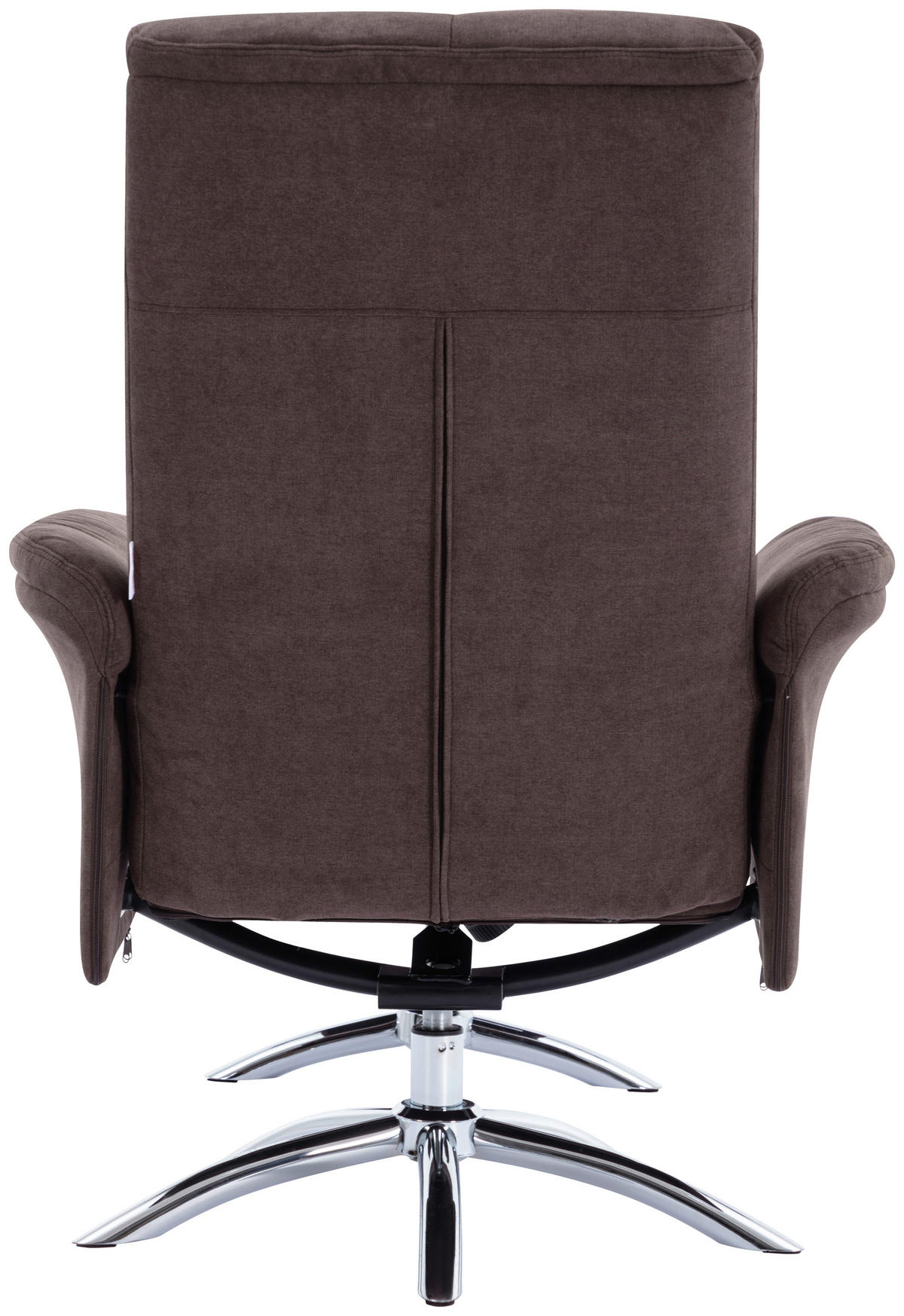 RELAXSESSELSET Chenille    - Chromfarben/Braun, KONVENTIONELL, Textil/Metall (80/113/84cm) - MID.YOU