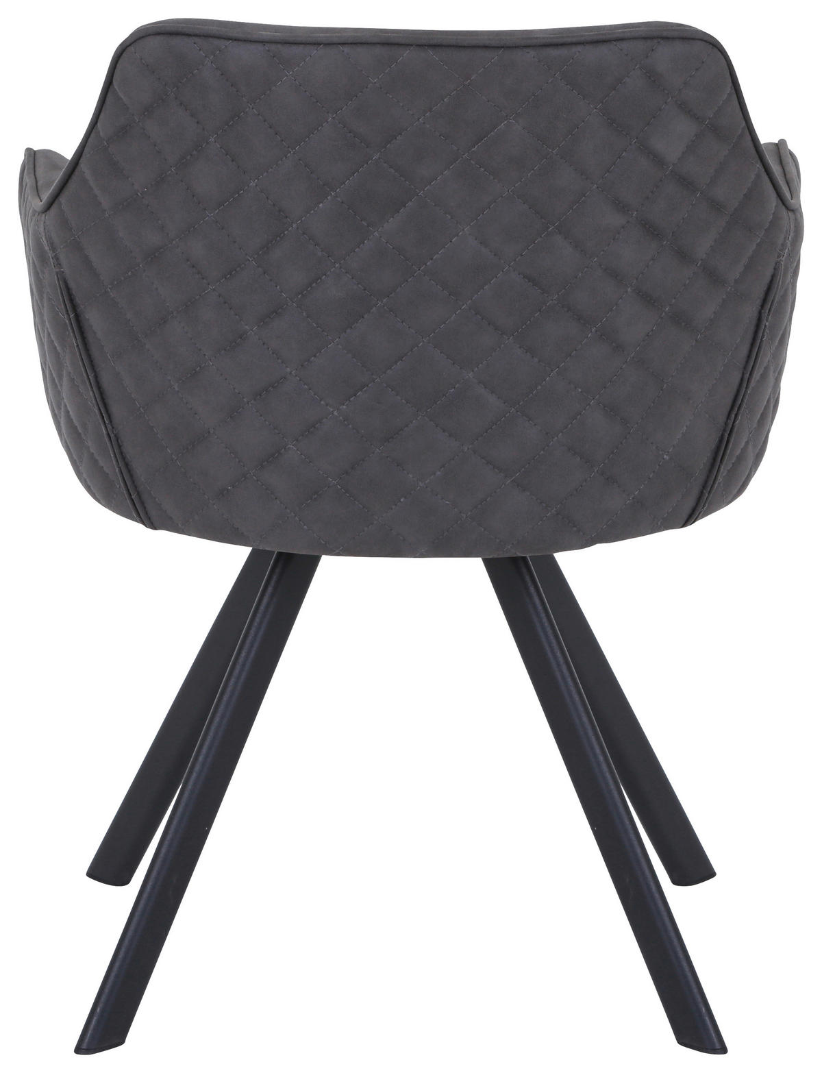 ŽIDLE S PODRUČKAMI, železo, mikrovlákno, černá, šedavě hnědá - černá/šedavě hnědá, Design, kov/textil (59/80/60cm) - Hom`in