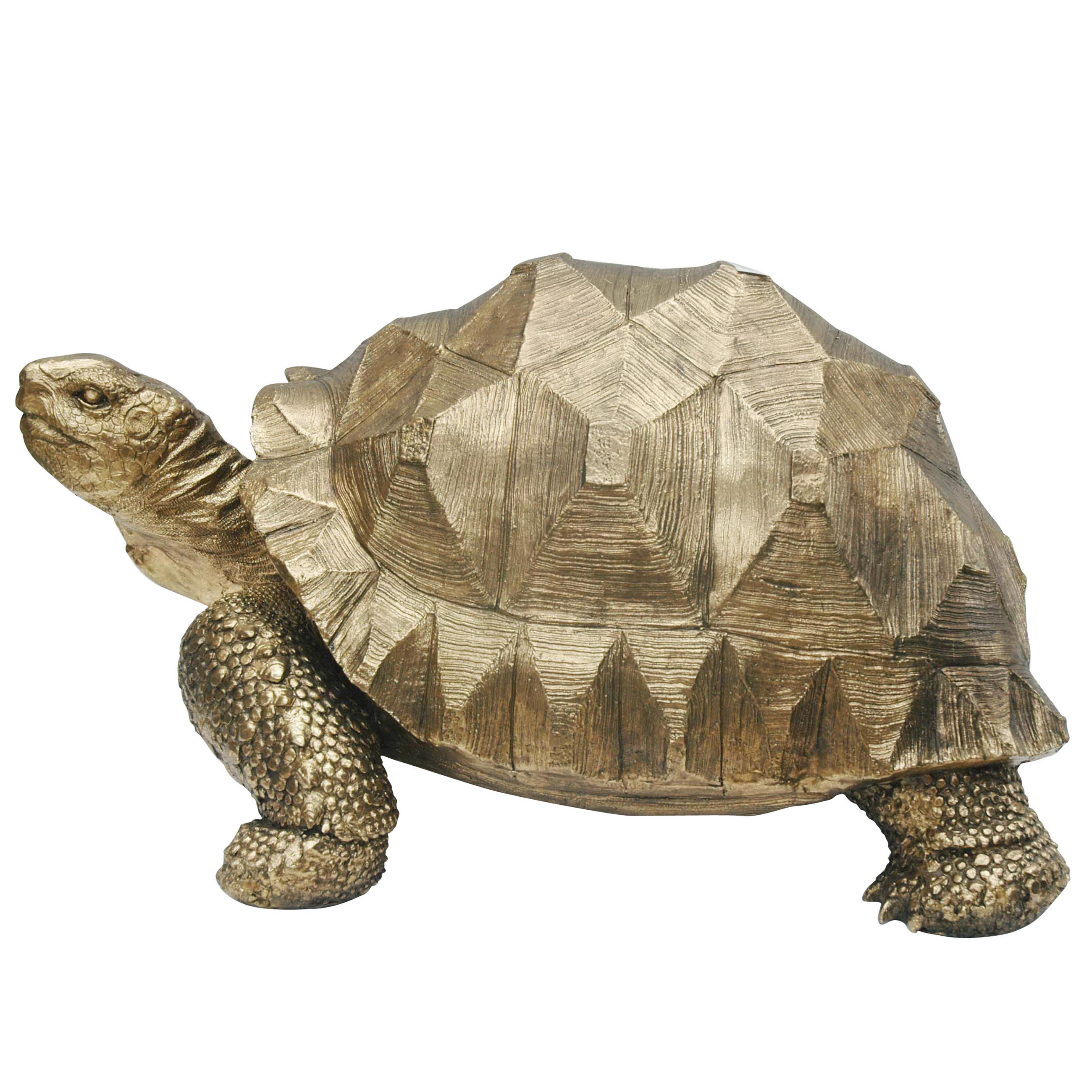 DEKOR TEKNŐSBÉKA - aranyszínű, Lifestyle, műanyag (58/41/32cm) - Ambia Home