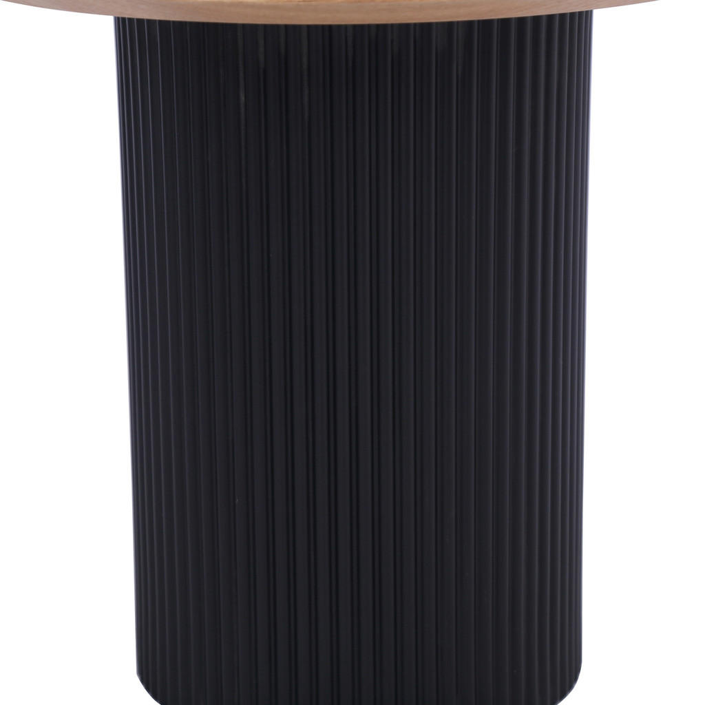 Thumbnail - Stylife Couchtisch, Schwarz, Eiche, Holz, Holzwerkstoff, Eiche, furniert, rund, Säule, 50x48x50 cm, Wohnzimmer, Wohnzimm...