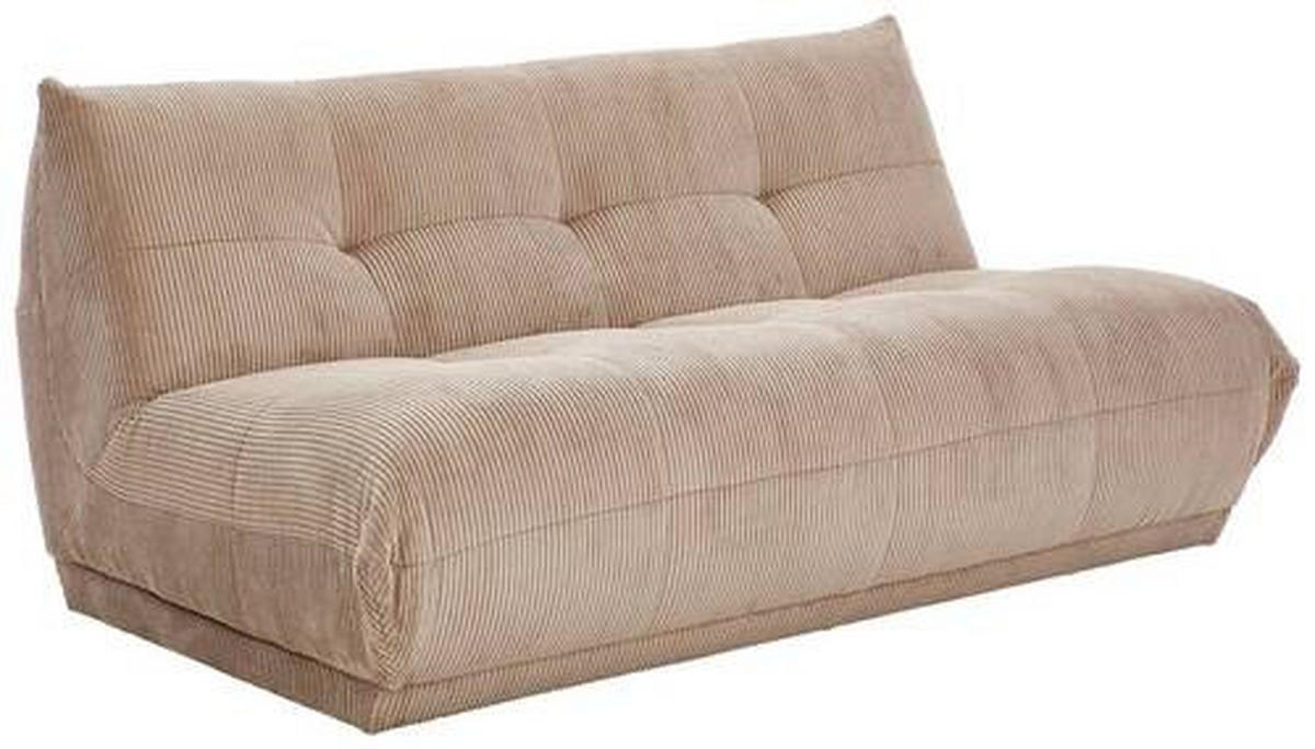 SOFFMODUL i manchester taupe  - taupe, Trend, textil (180/80/112cm) - Livetastic