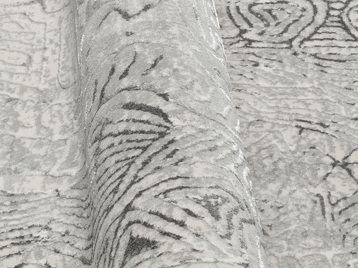 WEBTEPPICH 194/290 cm STONES Grau, Hellgrau  - Hellgrau/Grau, Design, Textil (194/290cm) - Musterring