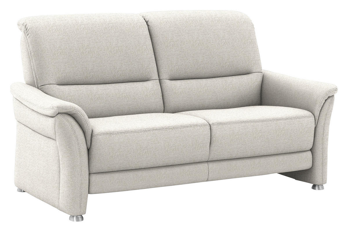 SITZGARNITUR Flachgewebe Ecru  - Ecru/Alufarben, Konventionell, Textil/Metall (198/172/96/93cm) - Beldomo Premium