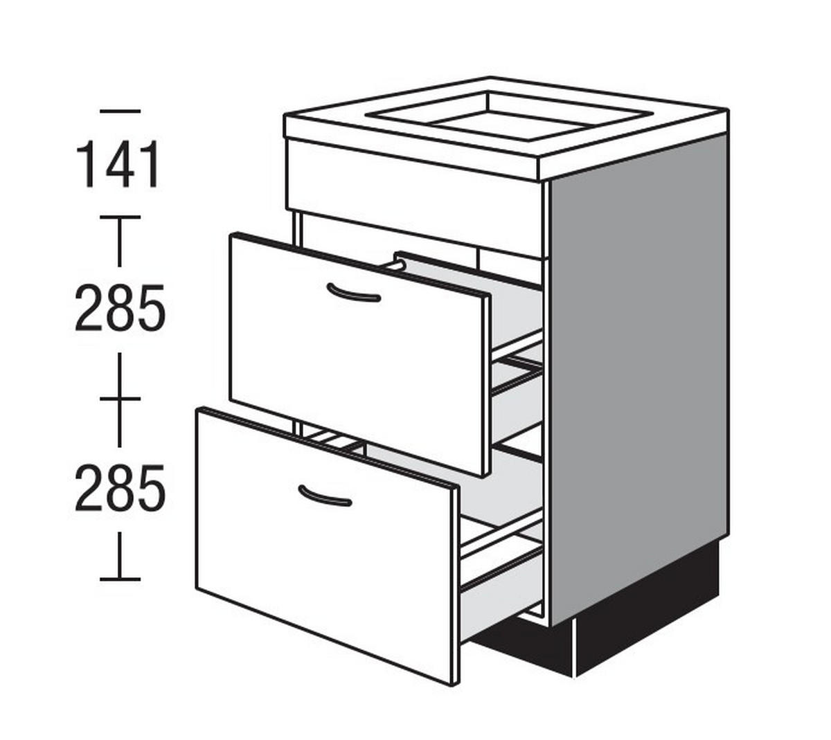 KOCHFELDUMBAUSCHRANK 60/87,8/57,6 cm  in Weiß  - Edelstahlfarben/Weiß, Basics, Holzwerkstoff/Metall (60/87,8/57,6cm) - Impuls
