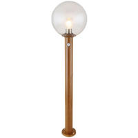 AUßENSTEHLEUCHTE - Klar/Naturfarben, Basics, Glas/Metall (25/100cm) - Globo
