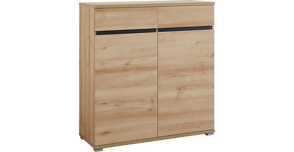 SCHUHSCHRANK 96/103/40 cm  - Anthrazit/Buchefarben, Basics, Holzwerkstoff (96/103/40cm) - Carryhome