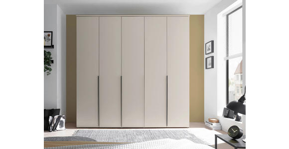 DREHTÜRENSCHRANK  in Kaschmir  - Kaschmir/Schwarz, MODERN, Holzwerkstoff/Kunststoff (225/225/52cm) - Carryhome