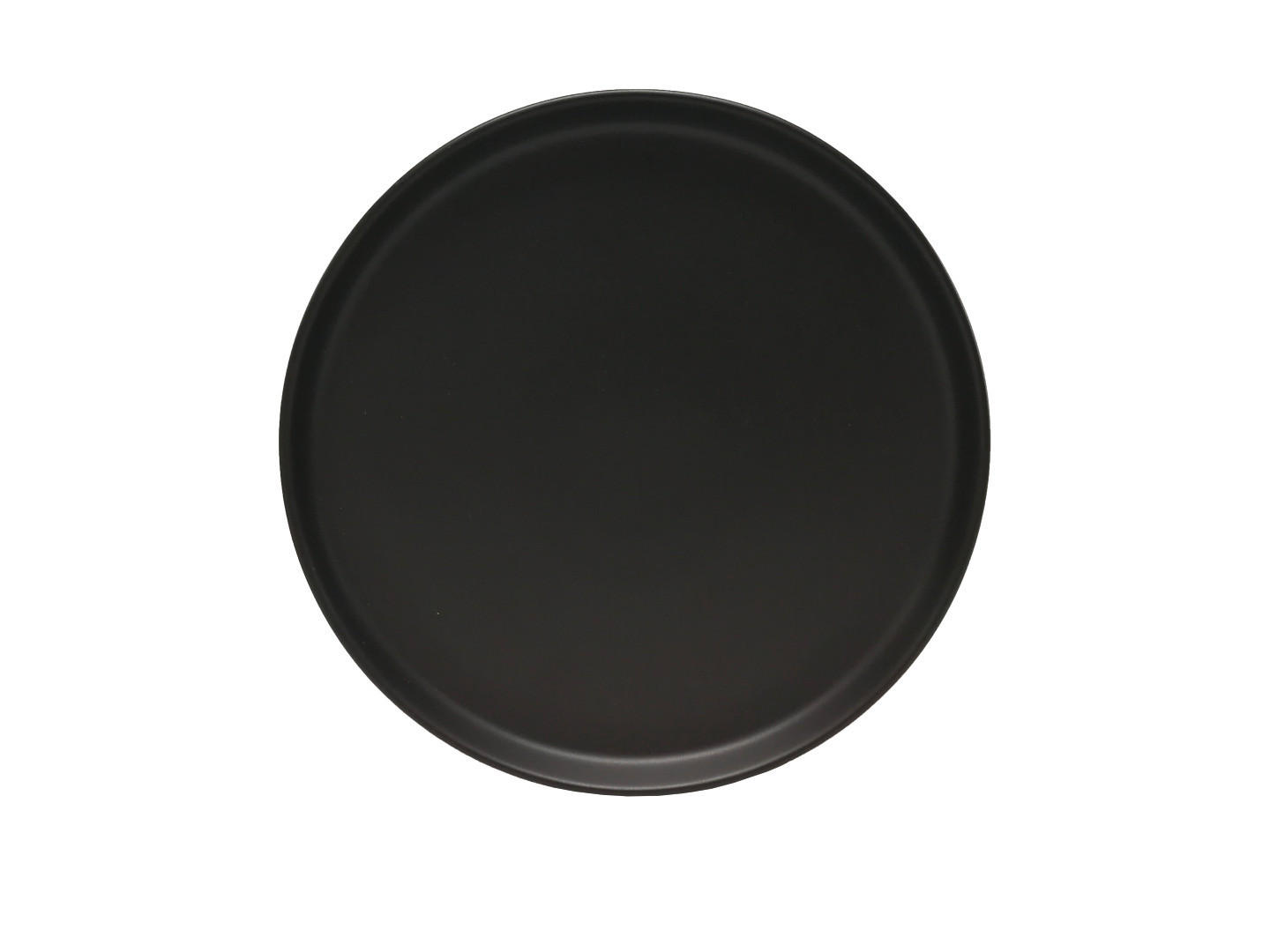 FRÜHSTÜCKSTELLERSET Schwarz 2-teilig 20,5 cm Salerno  - Schwarz, Trend, Keramik (20,5cm) - Novel