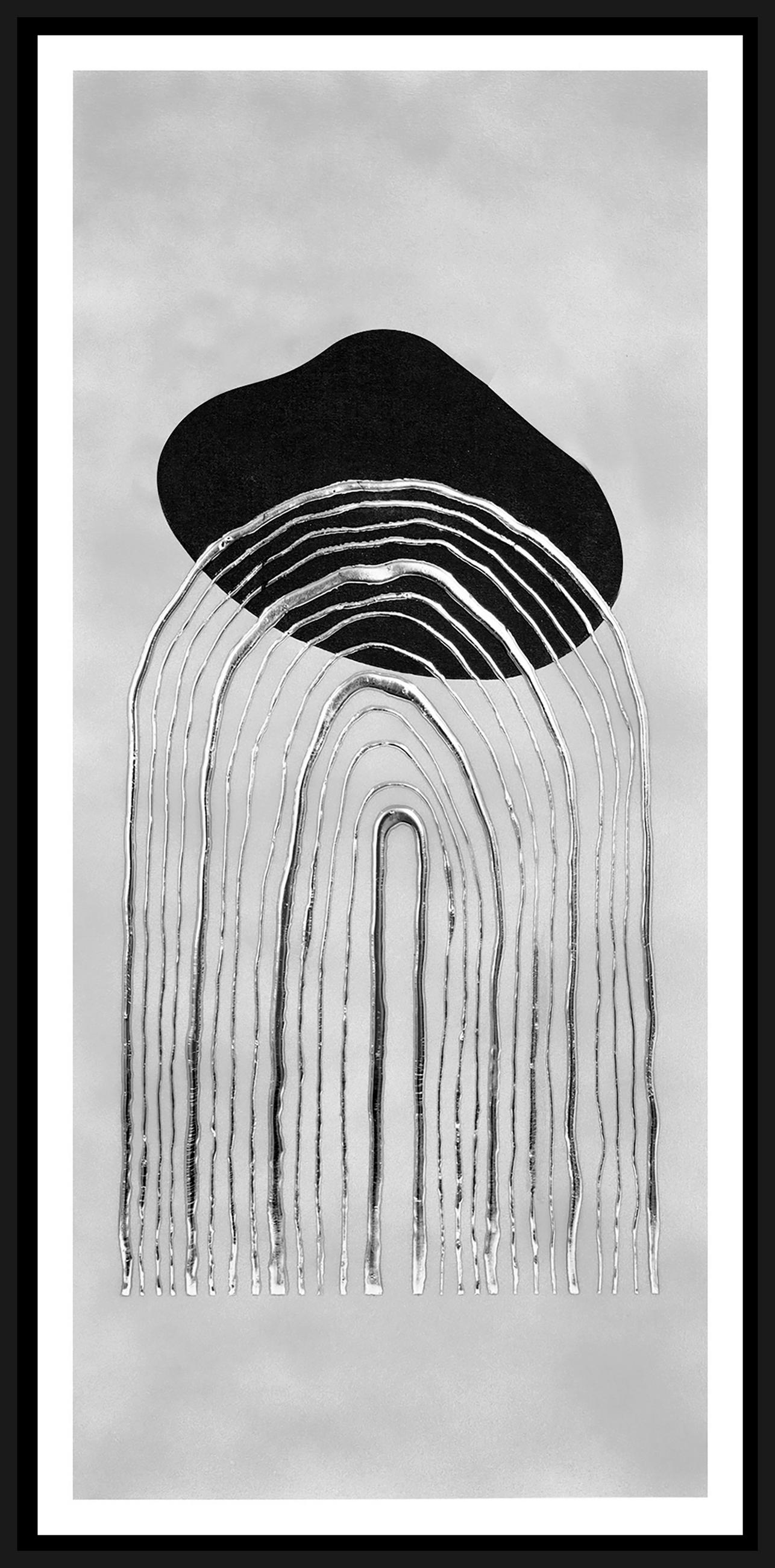 ÖLGEMÄLDE Abstraktes 40/85 cm  - Multicolor/Schwarz, Design, Holzwerkstoff/Papier (40/85cm) - Monee