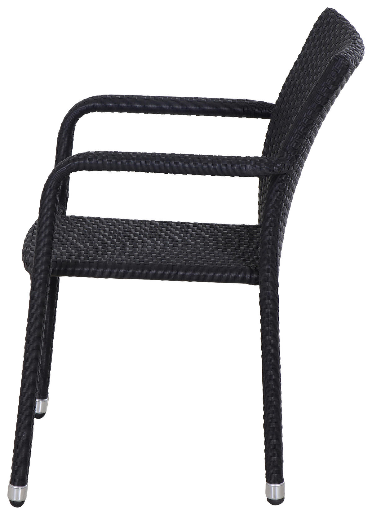 STAPELSESSEL - Schwarz, MODERN, Kunststoff/Metall (56/83/60cm) - Siena Garden