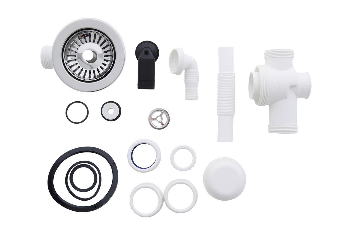 SPÜLE 1712HOUSTON80X50W  - Weiß, Trend, Glas/Kunststoff (80/21/50cm) - Respekta