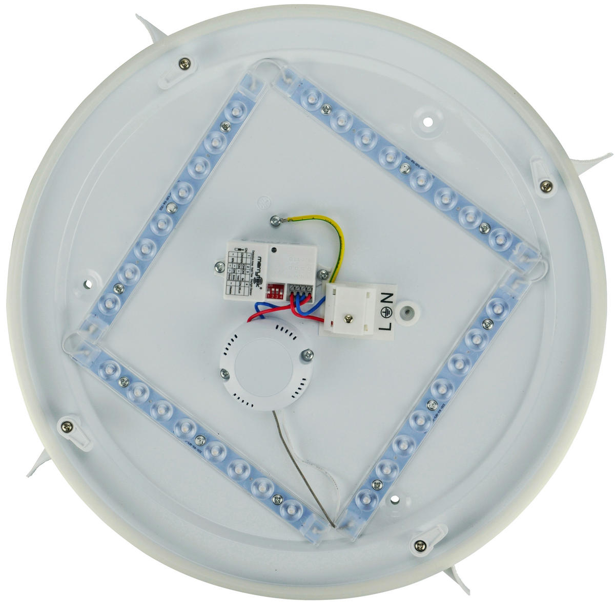 LED-DECKENLEUCHTE white² 33/5,7 cm   - Weiß, Basics, Kunststoff/Metall (33/5,7cm)