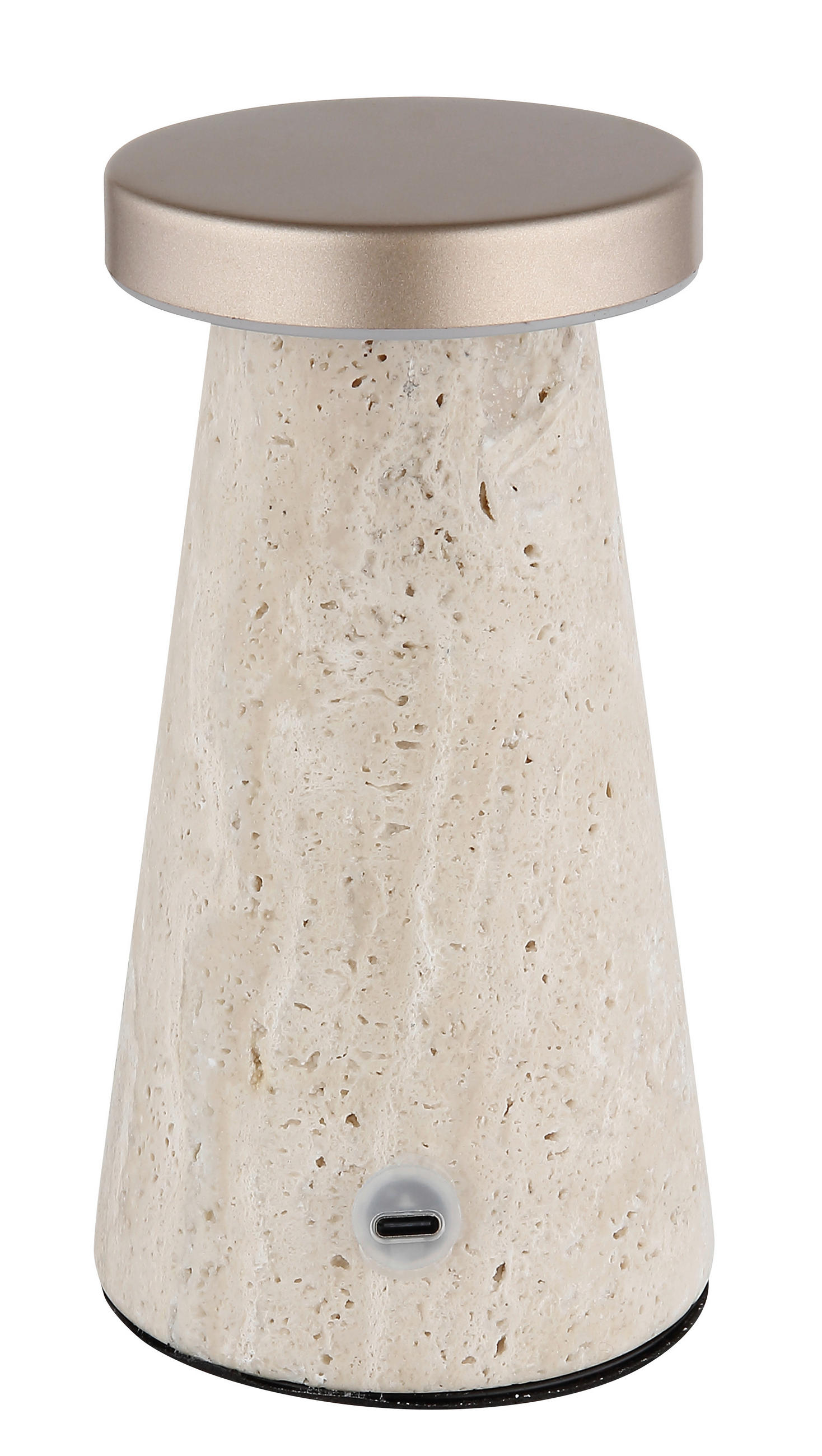 STOLNÍ LAMPA NA BATERIE, dotykový stmívač, 9/16 cm  - šedá/bílá, Design, kov/plast (9/16cm) - Globo