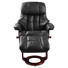 RELAXSESSEL Lederlook Kombination Echtleder/Lederlook Hocker, Relaxfunktion - Walnussfarben/Schwarz, KONVENTIONELL, Leder/Textil (90/104/91cm) - Cantus