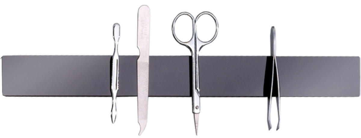 MAGNETLEISTE - Grau, Basics, Kunststoff (23/8/1cm) - MID.YOU