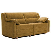 SCHLAFSOFA  in Chenille Goldfarben, Honig  - Buchefarben/Goldfarben, KONVENTIONELL, Holz/Textil (184/88/91cm) - Sedda