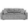 SCHLAFSOFA Chenille Grau  - Schwarz/Grau, KONVENTIONELL, Kunststoff/Textil (235/88/120cm) - MID.YOU