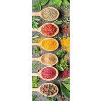 GLASBILD Gewürze  - Multicolor, LIFESTYLE, Glas (30/80/1,40cm) - Euroart