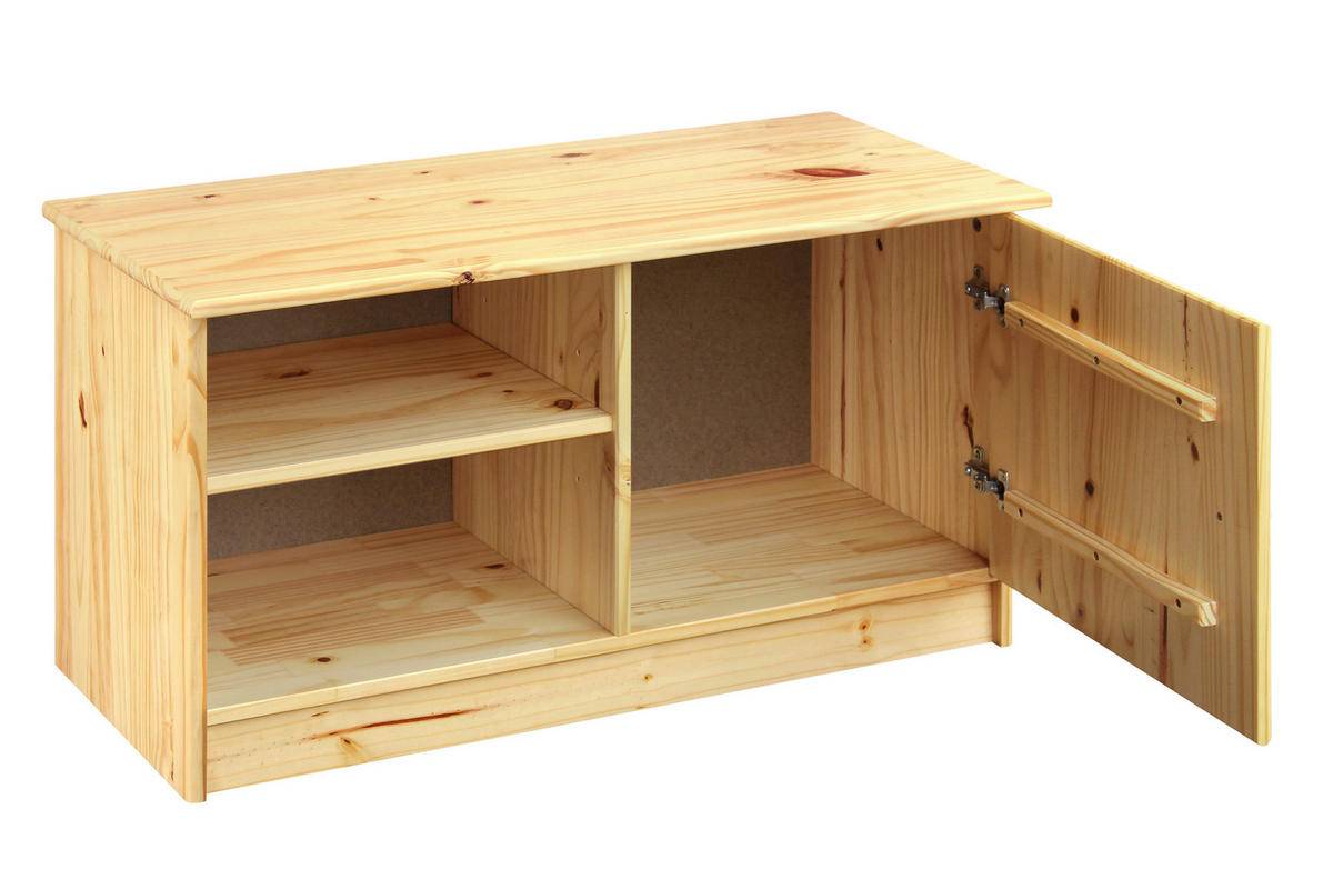 SKOSKÅP  i 91/48/38 cm  - naturfärgad, Natur, trä (91/48/38cm) - Livetastic