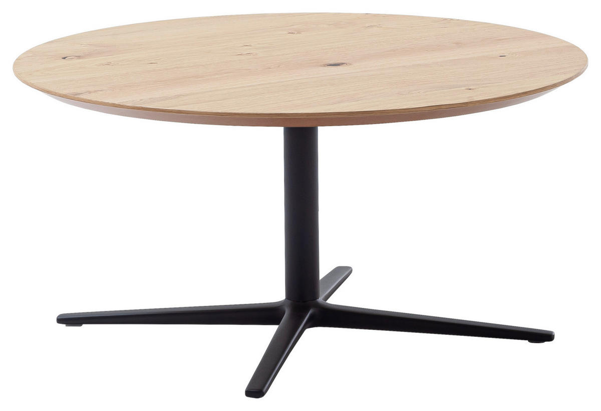 COUCHTISCH in Holz, Metall 83/83/35 cm  - Wildeiche/Anthrazit, Basics, Holz/Metall (83/83/35cm) - Schöner Wohnen