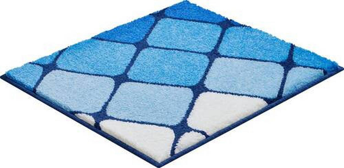 BIDET-VORLEGER Blau 50/60 cm  - Blau, Basics, Kunststoff/Textil (50/60cm) - Grund